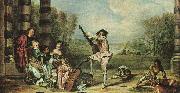 Jean-Antoine Watteau Mezzetin Germany oil painting reproduction